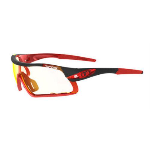 Tifosi Davos Sport Cycling Sunglasses Interchangeable Lenses Race Red - Clarion Red Fototec