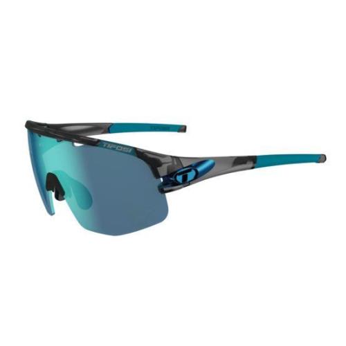 Tifosi Sledge Lite Sunglasses Clarion Red Fototec Lens Crystal Smoke w/ Clarion Blue, AC Red, Clear