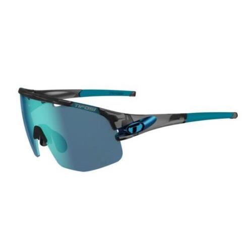 Tifosi Sledge Lite Sunglasses Clarion Red Fototec Lens Crystal Smoke w/ Clarion Blue, AC Red, Clear