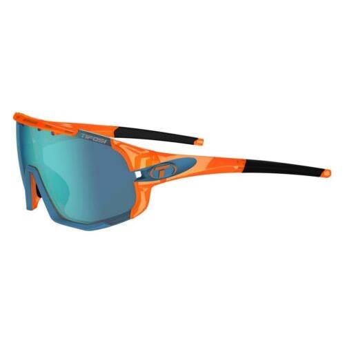 Tifosi Sledge Sunglasses Outstanding Cycling Sunglasses Crystal Orange - Clarion Blue, AC Red, Clear