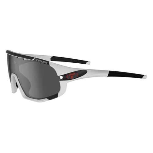 Tifosi Sledge Sunglasses Outstanding Cycling Sunglasses Matte White - Smoke, AC Red, Clear