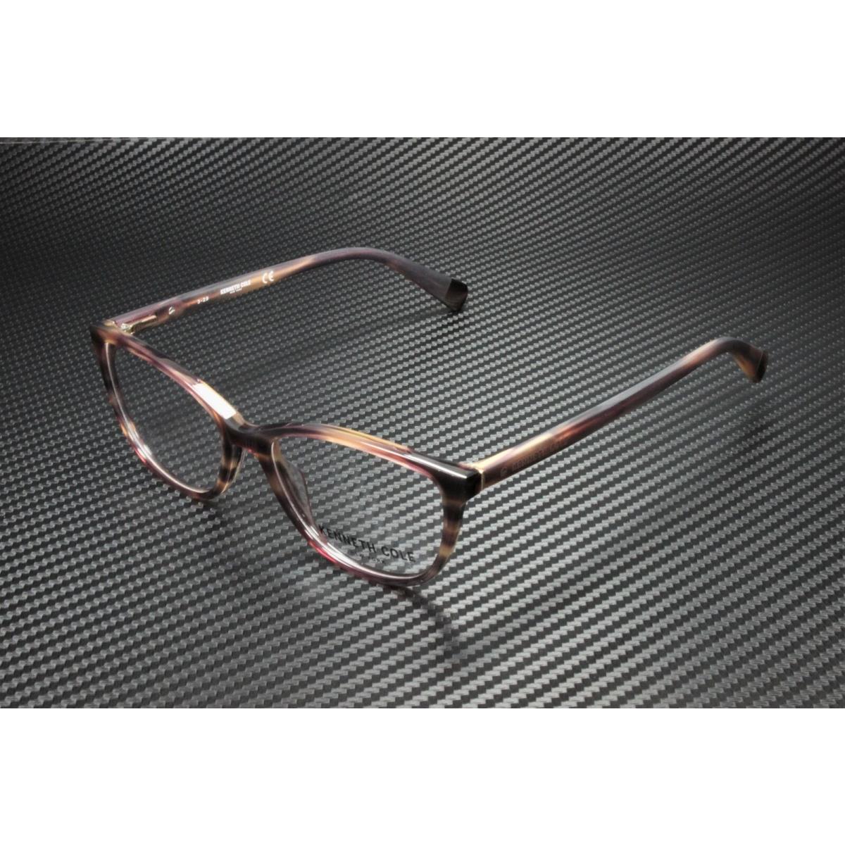 Kenneth Cole KC0308 062 Brown Horn Clear Lens Plastic 52 mm Women`s Eyeglasses