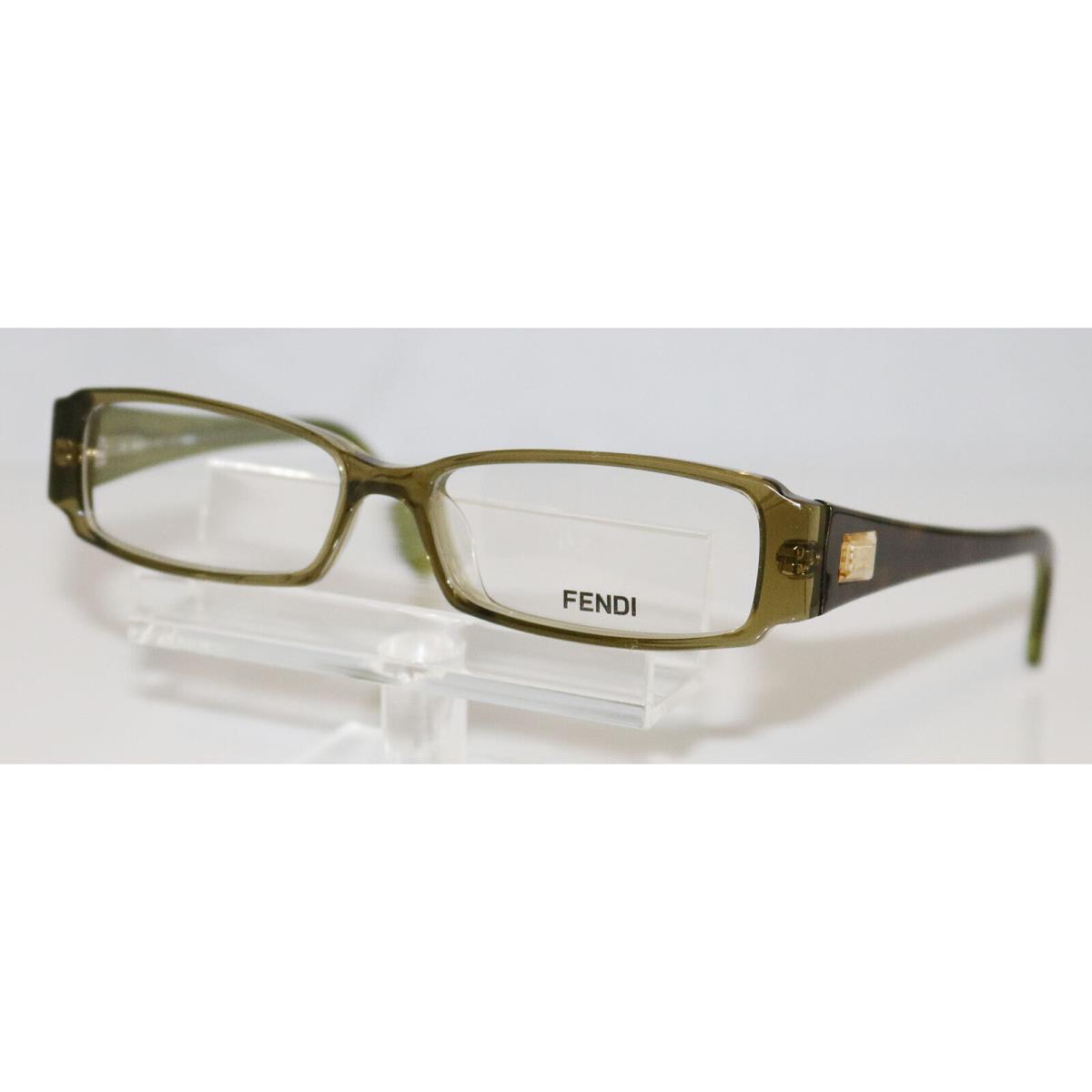 Fendi F 891 316 Tranparent Green 50mm Rectangular Eyeglasses