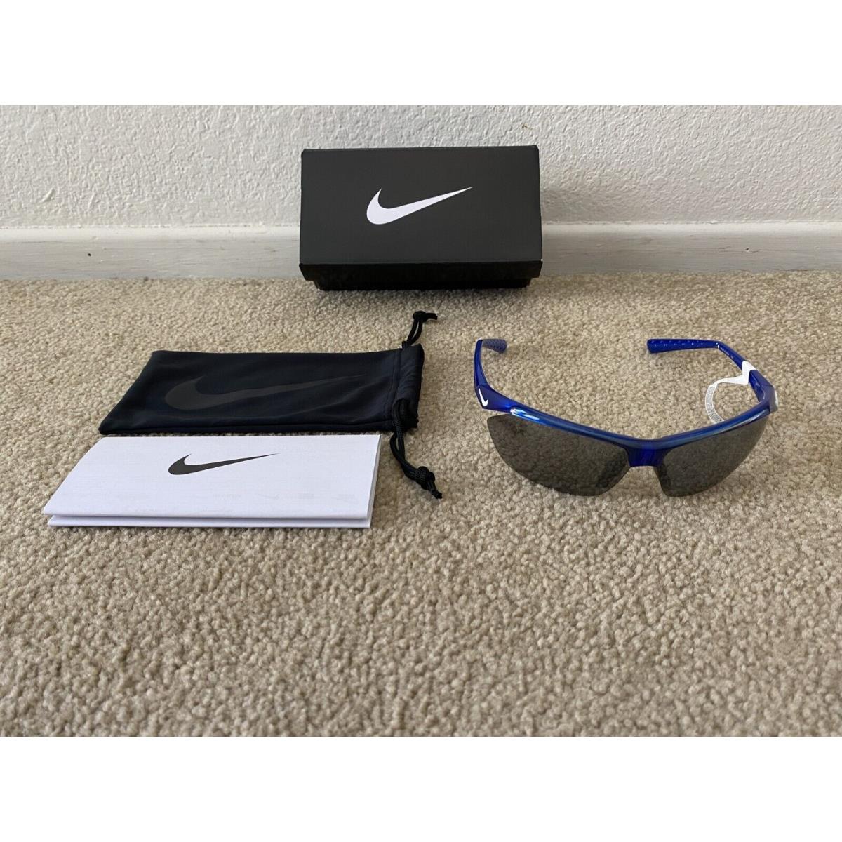 Women`s Blue Nike Tailwind Sport EV0491 Max Optics Sunglasses W/tags Box