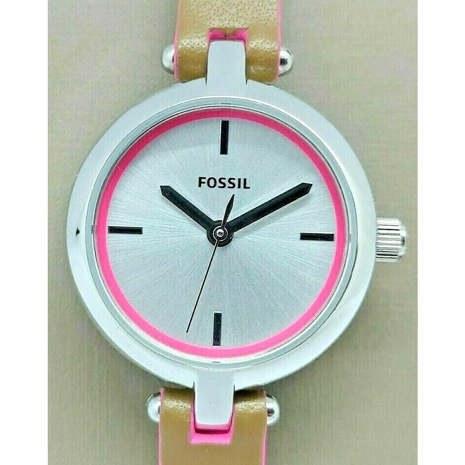 Fossil Kerrigan Mini Three hand Brown Leather Watch BQ3619 Retail