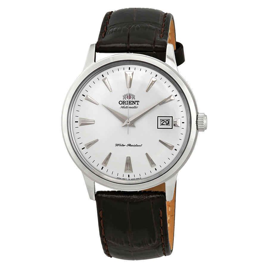 Orient 2nd Generation Bambino Automatic White Dial Men`s Watch FAC00005W0 - Dial: White, Band: Brown, Bezel: Silver-tone