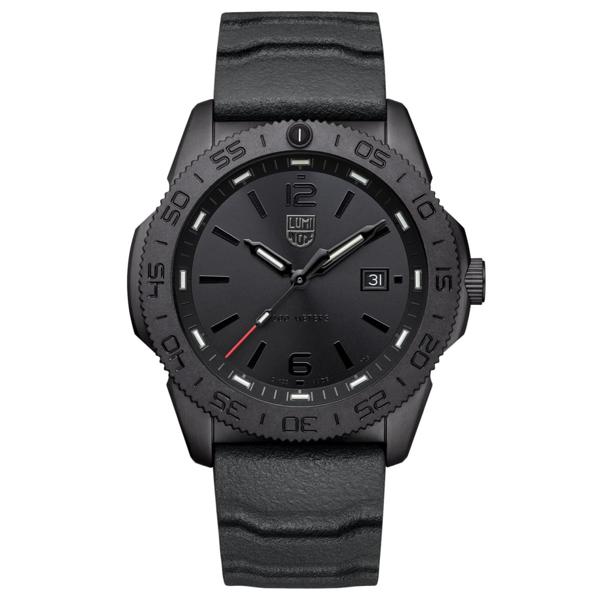 Luminox Pacific Diver XS.3121.BO Black/black Steel 44mm Rubber Quartz Mens Watch