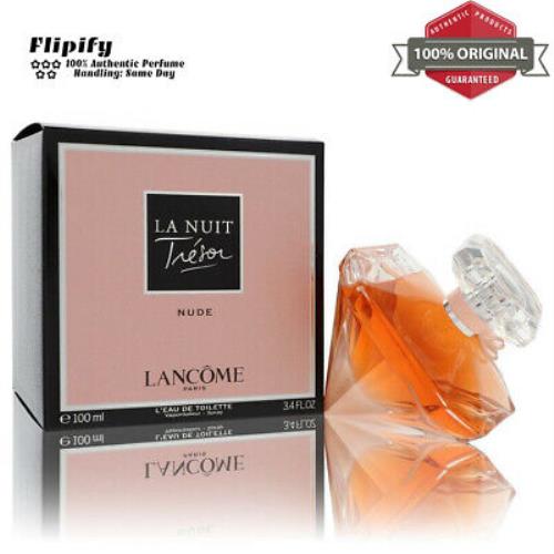 La Nuit Tresor Nude Perfume 3.4 oz Edt Spray For Women by Lancome
