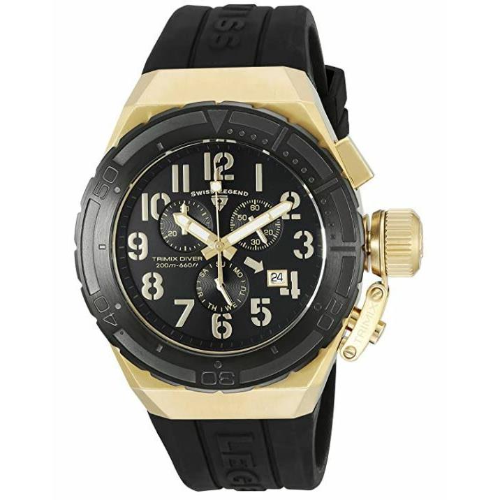 Swiss Legend Men`s Stainless Steel Casual Watch Model: 13842-YG-01-BLKB