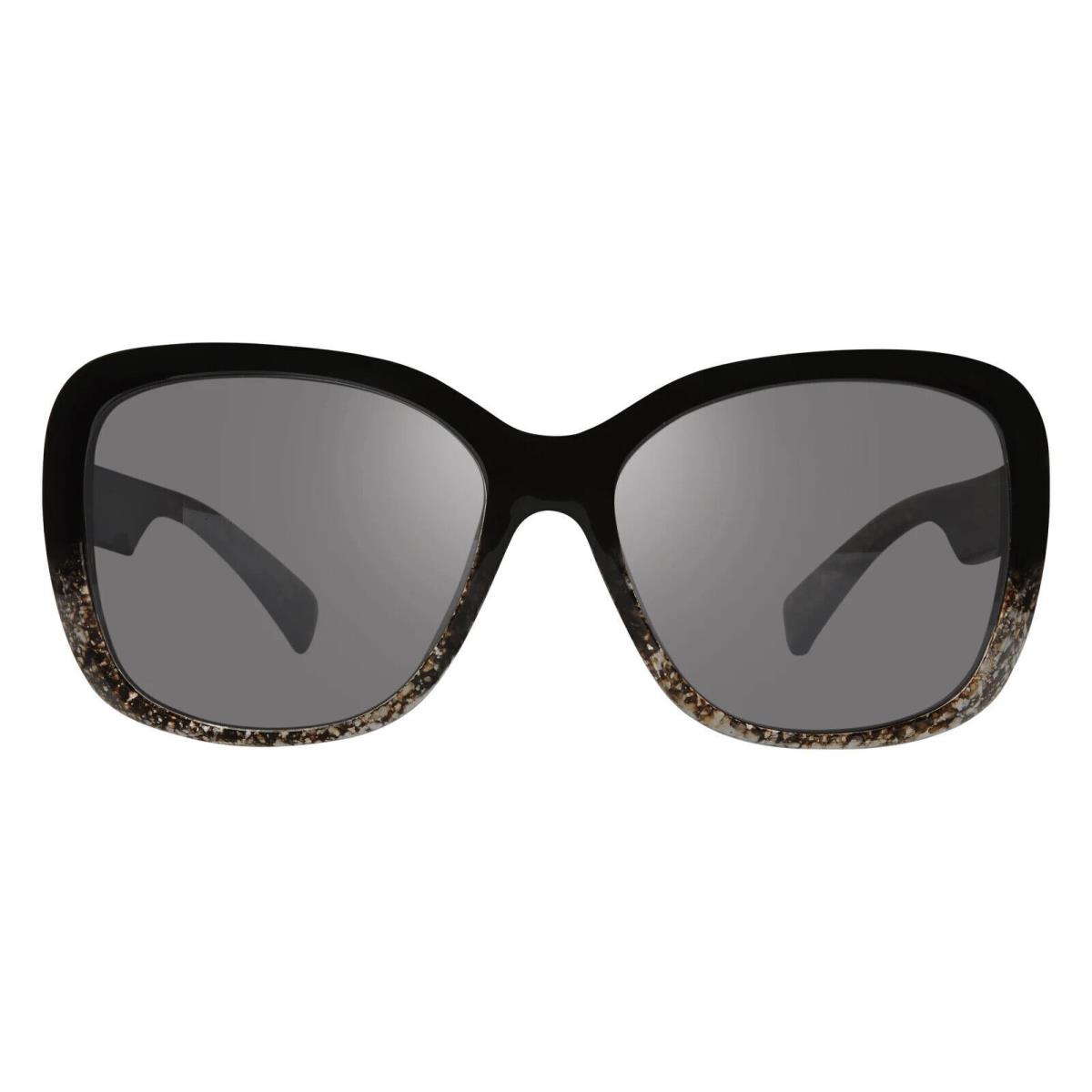 Revo Polarized Sunglasses W/case RE 1055 01 Devin Black Amber Graphite 56/16-145