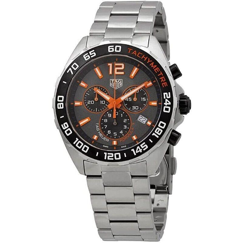 Tag Heuer Formula 1 Chrono Gray Dial Steel 43 mm Men`s Watch CAZ101AH.BA0842