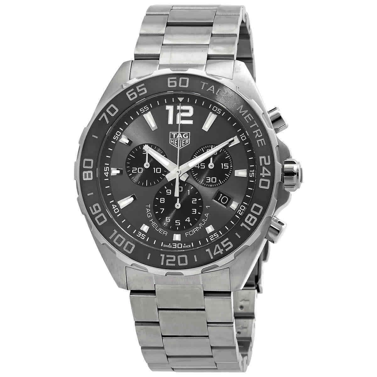 Tag Heuer Formula 1 Chronograph Grey Dial Men`s Watch CAZ1011.BA0842