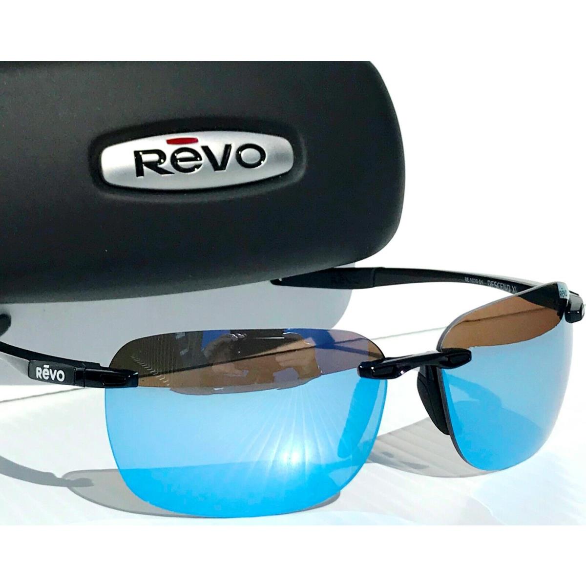Revo Descend XL Black w Blue Polarized Lens Sunglass 1070XL 01 BL
