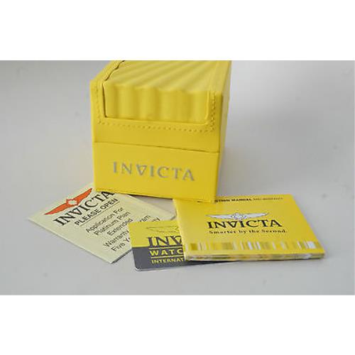 Invicta watch  - Black Dial, Black Band, Gold Bezel