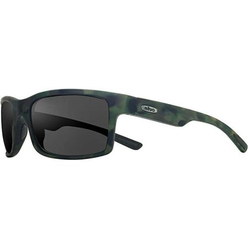 Revo Polarized Sunglasses Crawler Matte Green Camouflage Frame Graphite Lens