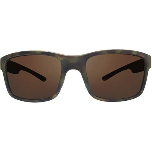 Revo Polarized Sunglasses Crawler Matte Brown Camouflage Frame Terra Lens - Frame: Matte Brown Camouflage, Lens: