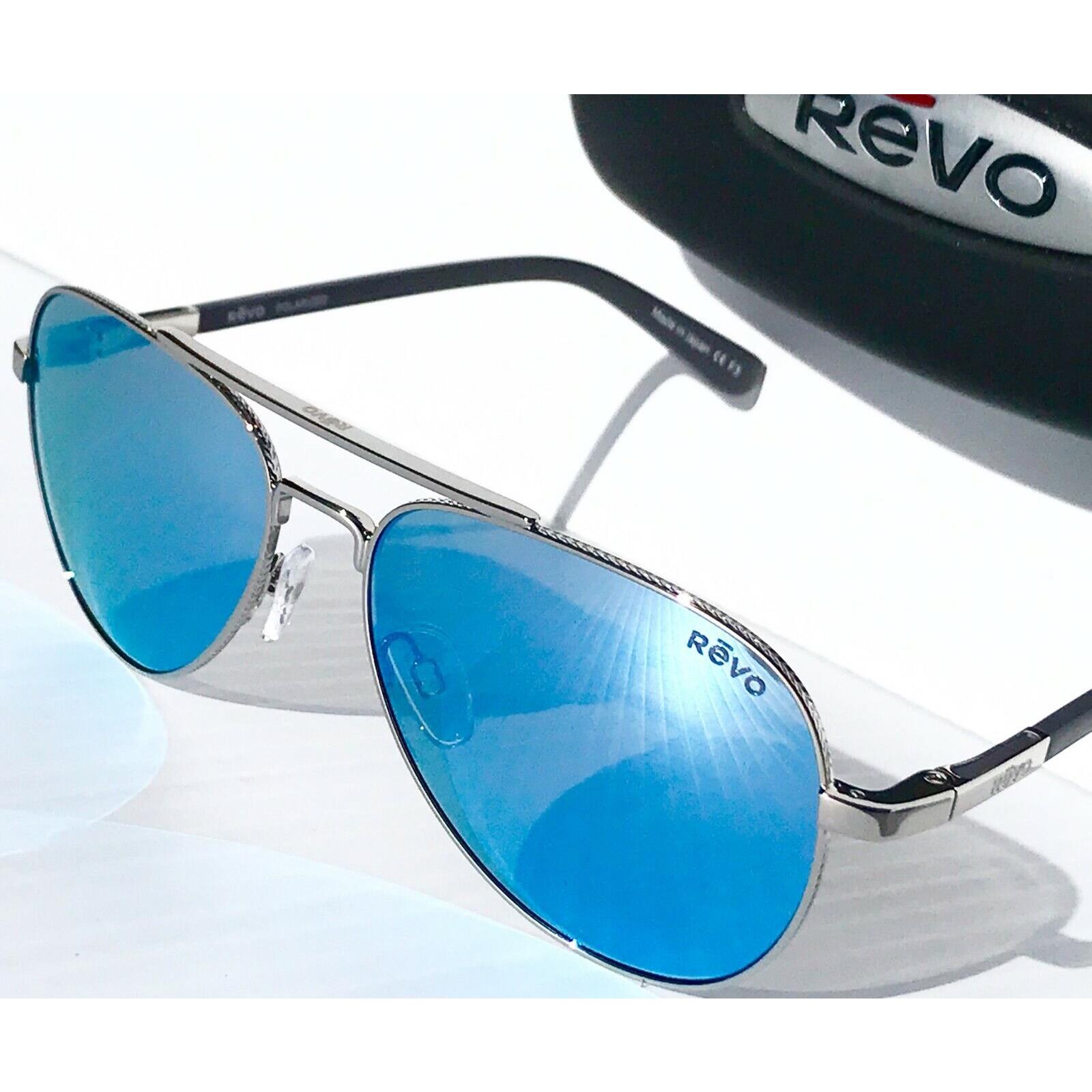 Revo sunglasses Raconteur - Silver Frame, Blue Lens