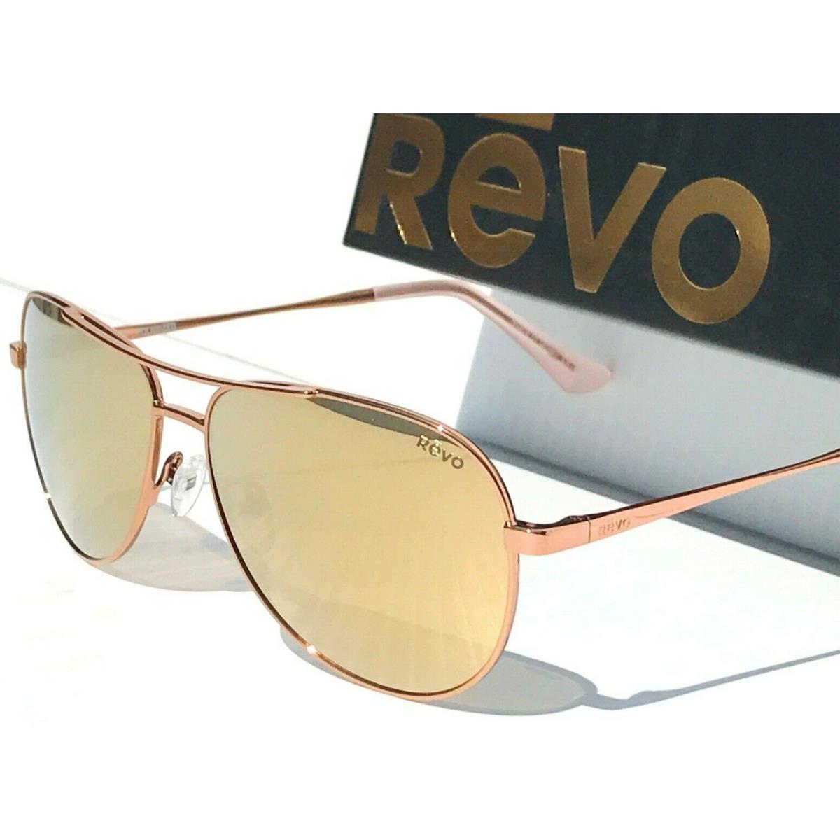Revo sunglasses RELAY - Rose Gold Frame, Champagne Lens