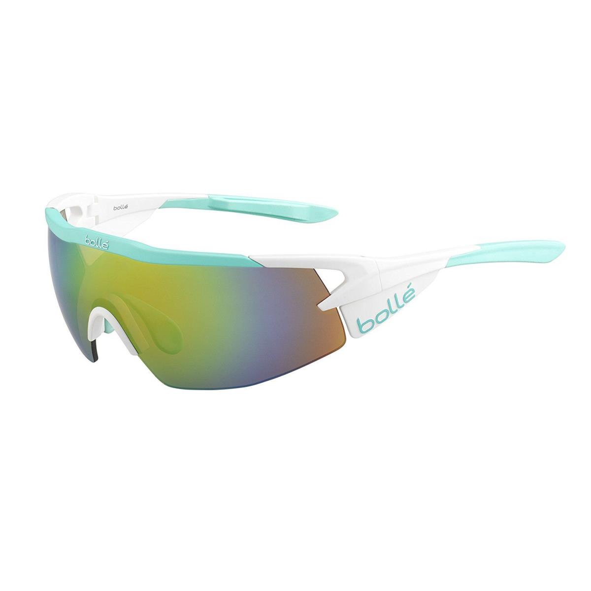 Bolle Aeromax Sunglasses - Matte White/mint /modulator Brown Emerald Oleo 12270