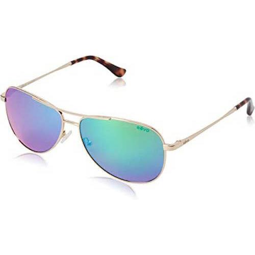 Revo Polarized Sunglasses Relay Gold Frame Green Water Lens - Frame: Gold, Lens: Green Water