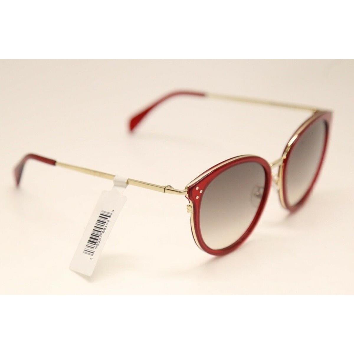 Celine CL40033F 66F Red Gold Frame/grey Gradient Lens Sunglasses 889