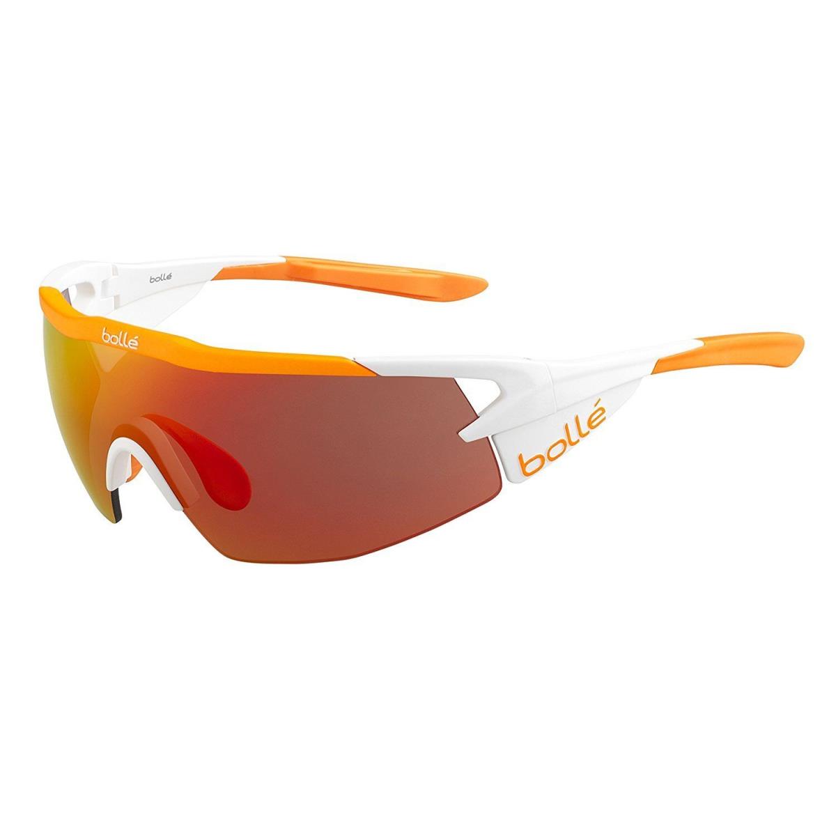 Bolle Aeromax Sunglasses - Matte White/orange Frame Tns Fire Lens 12273