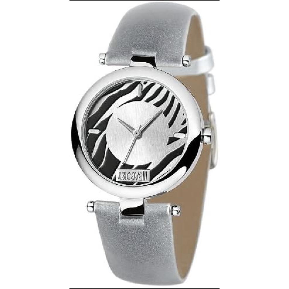 Just Cavalli Women`s R7251142615 Babe Quartz Dial Watch - Zebra Face - Leather