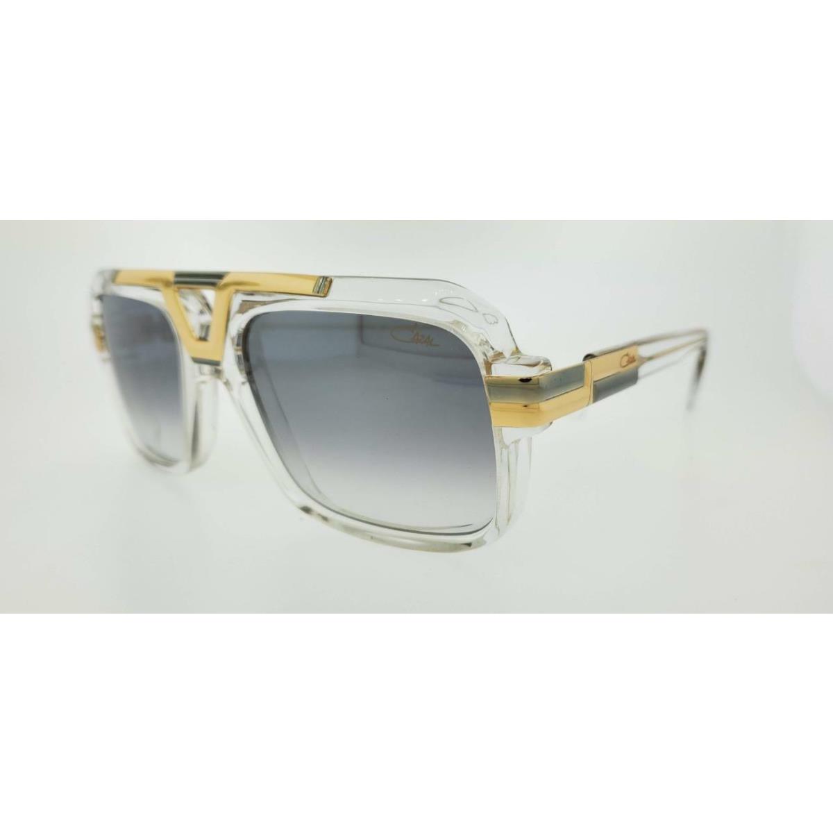 Cazal Sunglasses 664 003 56MM Crystal Frame with Grey Gradient Lenses