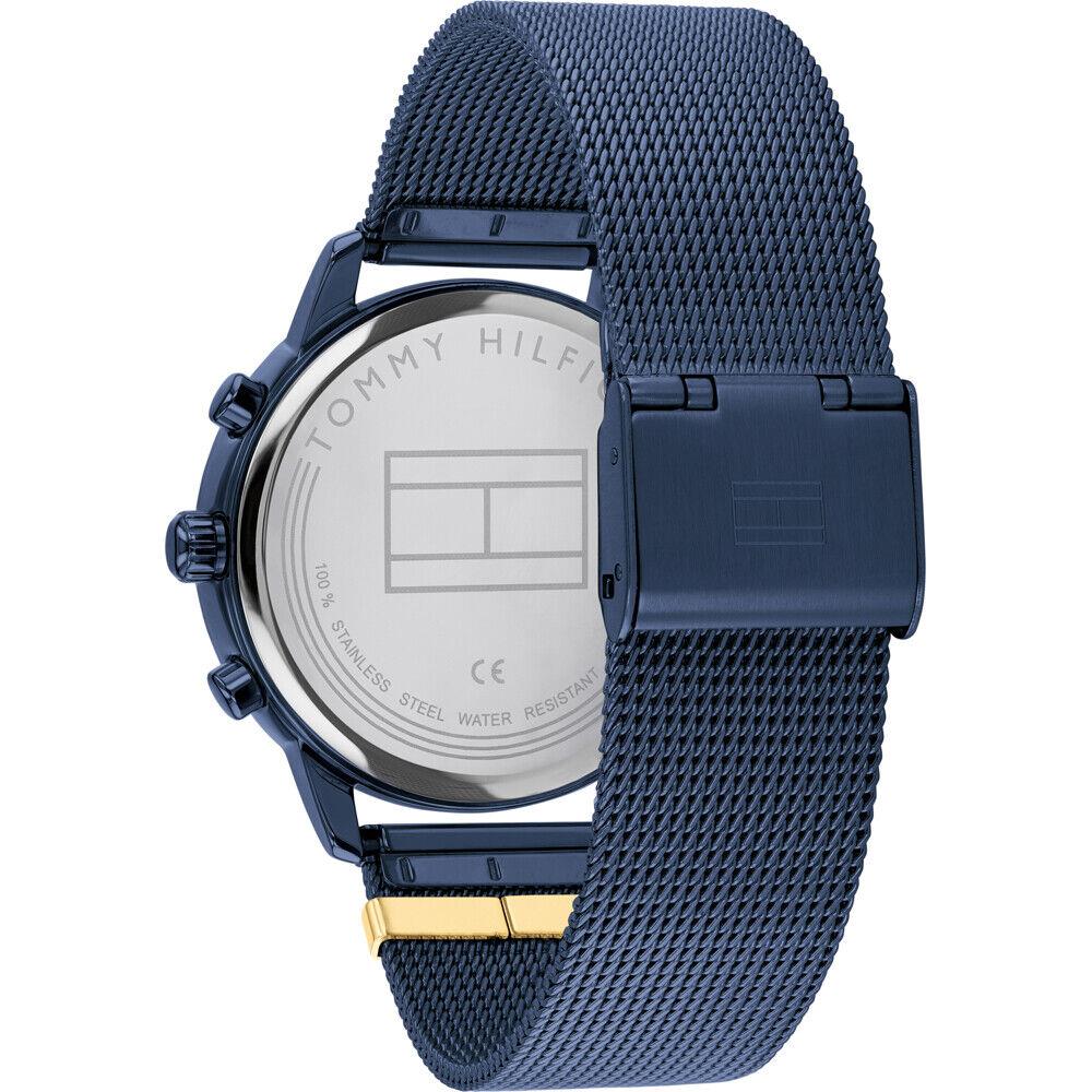 Tommy Hilfiger Blake Quartz Day-date Blue Mesh Band Women s Watch 1782305