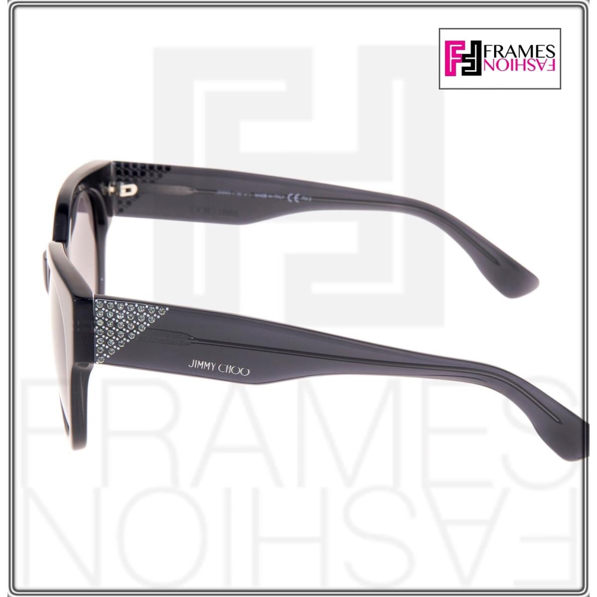 Jimmy Choo Ola Translucent Grey Crystal Mirrored Square Sunglasses Ola/s Women