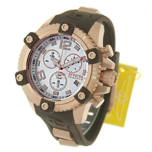 Invicta Brown 80365 Rose Gold Arsenal Reserve Chronogpaph Swiss Ret.$1895