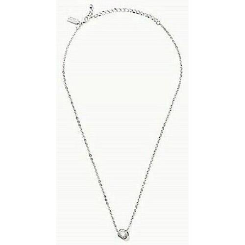 Kate Spade Infinity Beyond Silver Tone Pendant Necklace