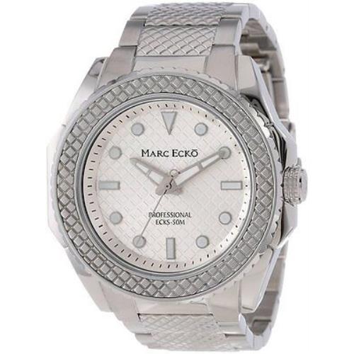 Marc Ecko Silver Tone The Hirst Classic Stainless Steel WATCH-M15037G1