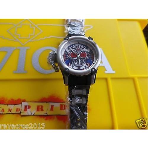 Invicta watch  - Multicolor Dial, Black Band