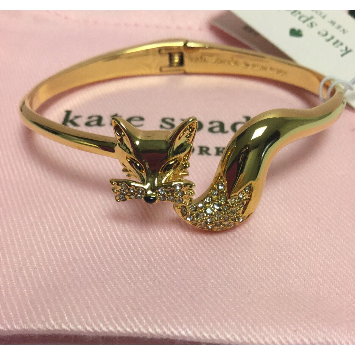 Kate Spade New York So Foxy Fox Bracelet Open Hinge Cuff w/ KS Dust Bag New  - Kate Spade jewelry - 082811700454 | Fash Brands