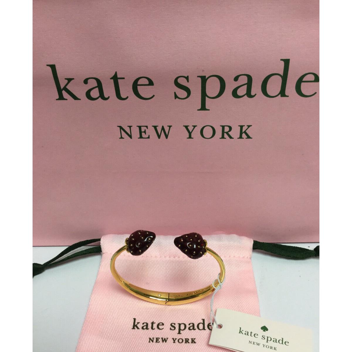 Kate Spade New York Picnic Tutti Fruity Strawberry Cuff Bracelet New