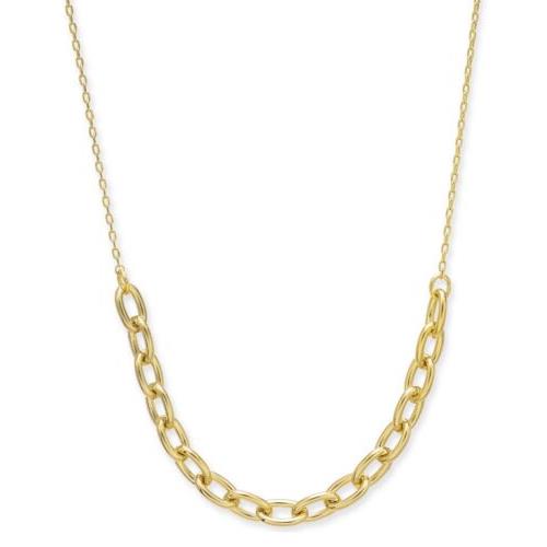 Kate Spade Gold Tone Link Collar Necklace Chain Reaction M47