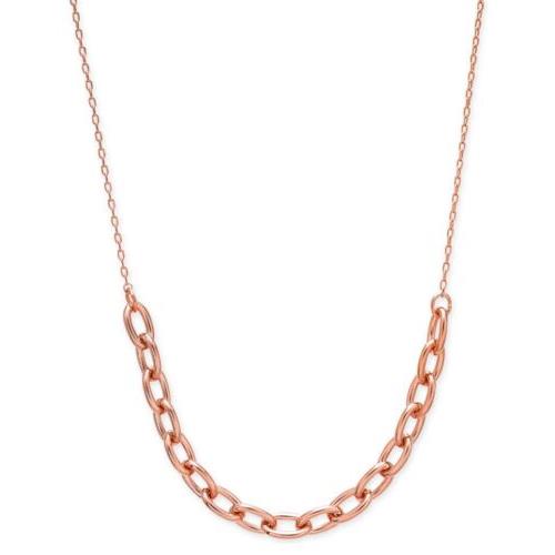 Kate Spade Rose Gold Tone Link Collar Necklace Chain Reaction M46