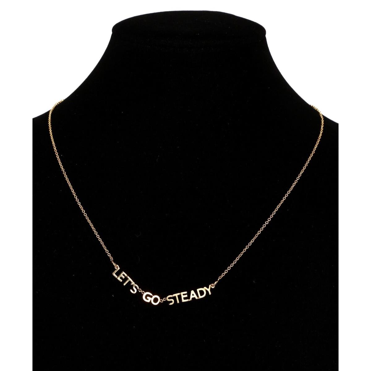 Kate Spade Lets Go Steady Women`s Gold Plated Necklace 1889