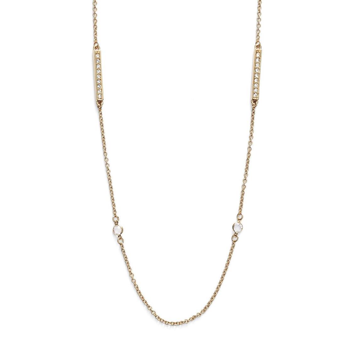 Kate Spade North Court Pave Bar Station Necklace 1384