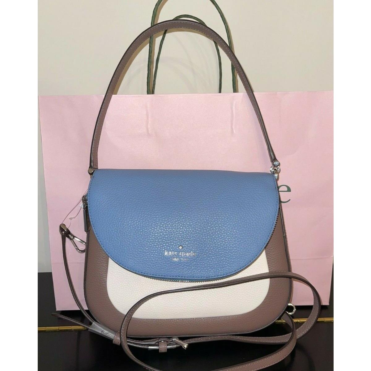 Kate Spade Rosie Leather Shoulder Bag (Celeste Blue): Handbags: Amazon.com