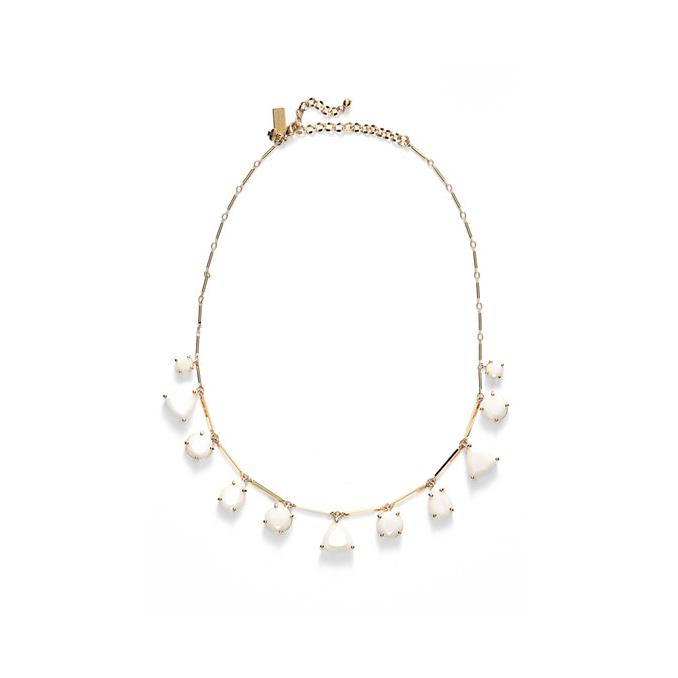 Kate Spade Women`s Twinkle Lights Frontal Necklace White Gold 2075