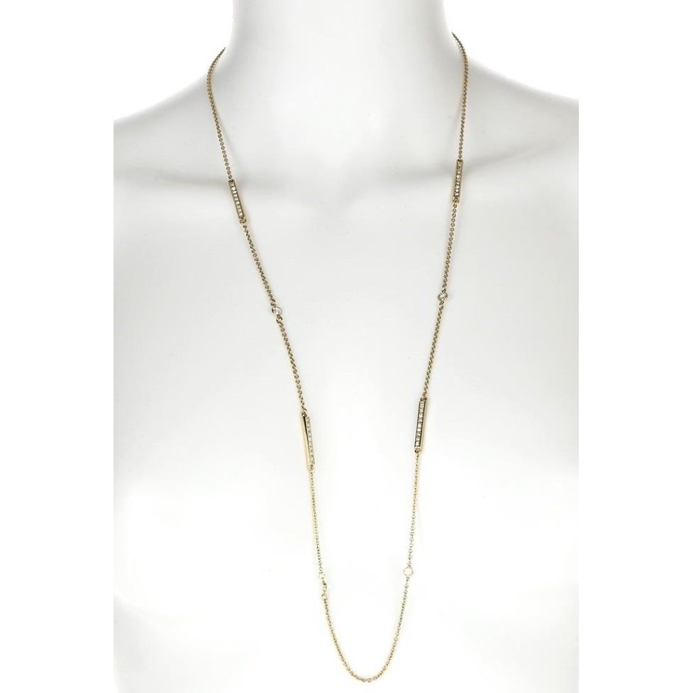 Kate Spade New York Women`s Gold Pave Bar Station Necklace 1457