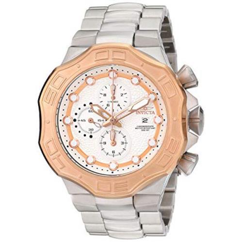 Invicta Men`s 12430 Dna Chronograph Stainless Steel Rose Gold Ion Watch