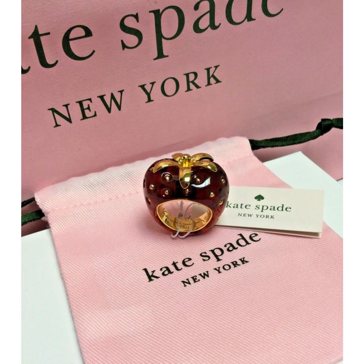 strawberry kate spade ring