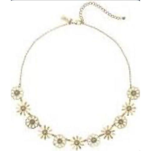 Kate Spade Gold Tone Golden Garden Flower Necklace Kss 97