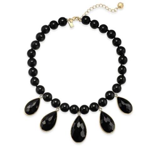 Kate Spade Black True Colors Stone Bib Necklace Necklace S53