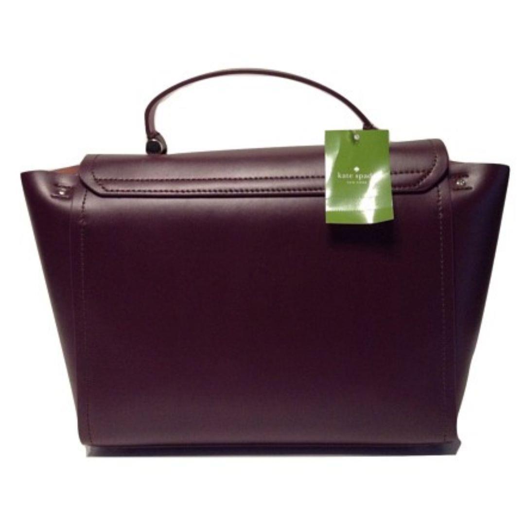 Kate Spade Arbour Hill Lilah Leather Bag WKRU3946 Aubergine/rose Originalpackage