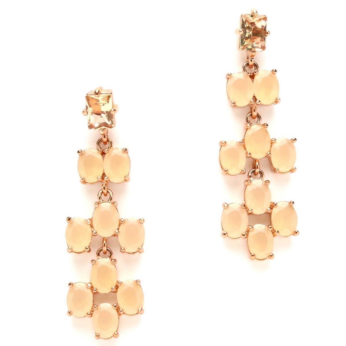 Kate Spade New York Womens Rose Gold Stud Dangle Earrings 2011
