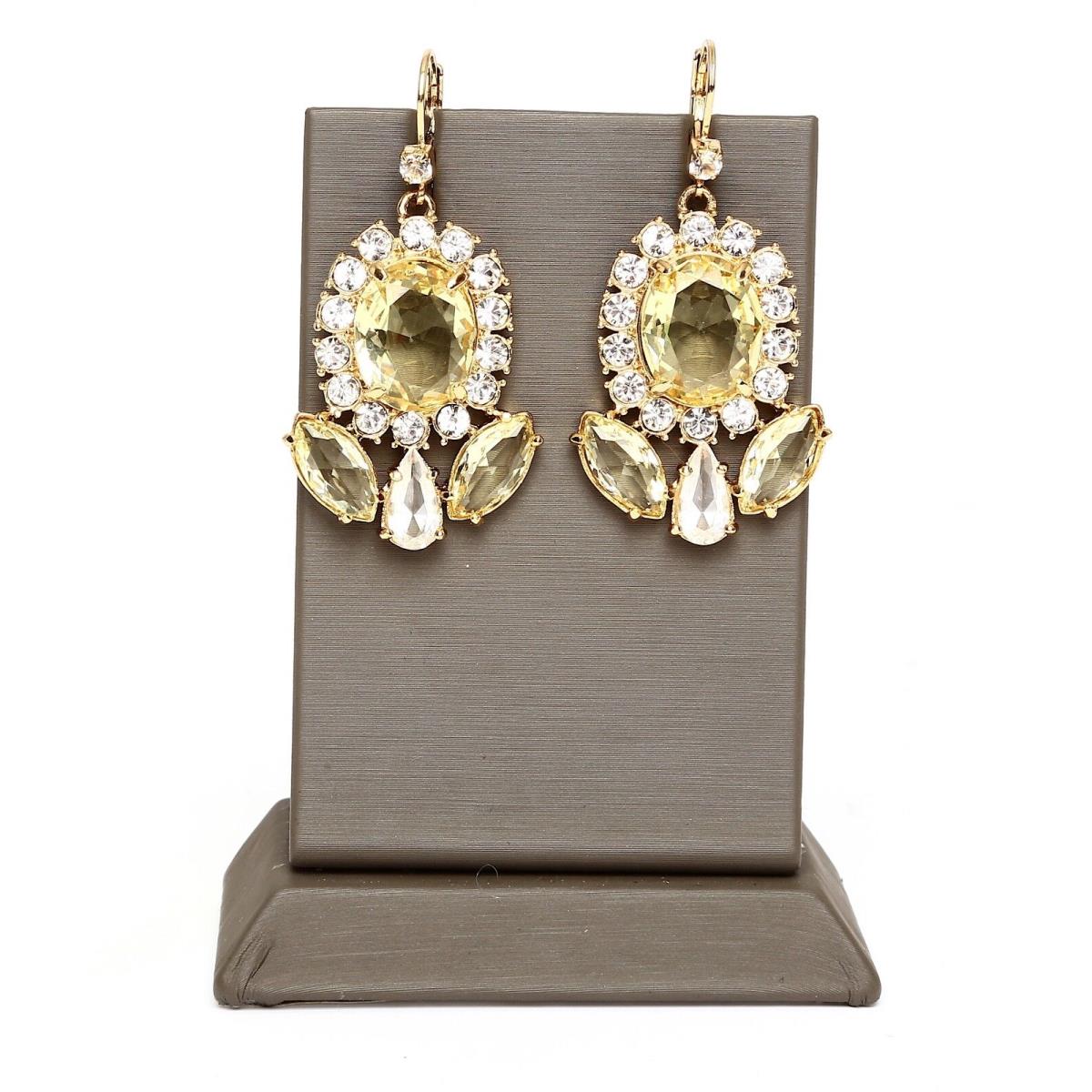 Kate Spade Gold Crystal Lever Back Dangle Earrings 1839